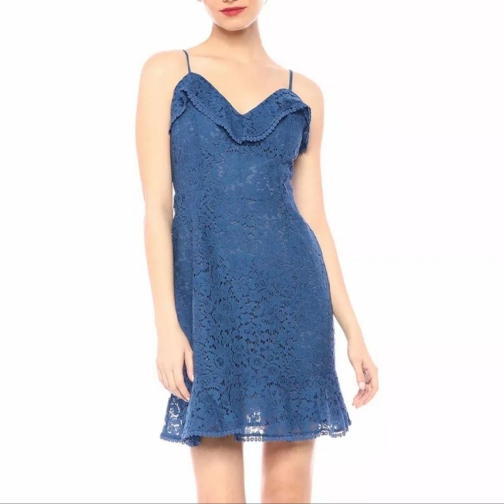 Cupcakes and Cashmere Loma Lace Vneck Dress